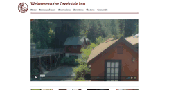 Desktop Screenshot of creeksideinn.com