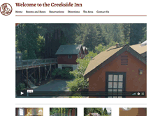 Tablet Screenshot of creeksideinn.com